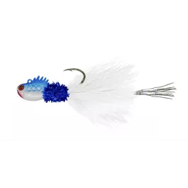 1 Standard Fishing Minno4 Hair Jig Sickle – 1/16 oz. – Blue Silver