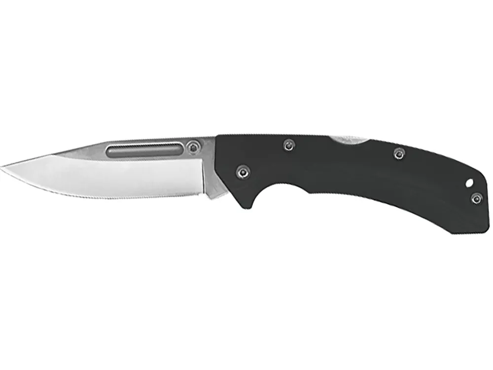 AccuSharp 3" Folding Clip Point Black FRN Handle