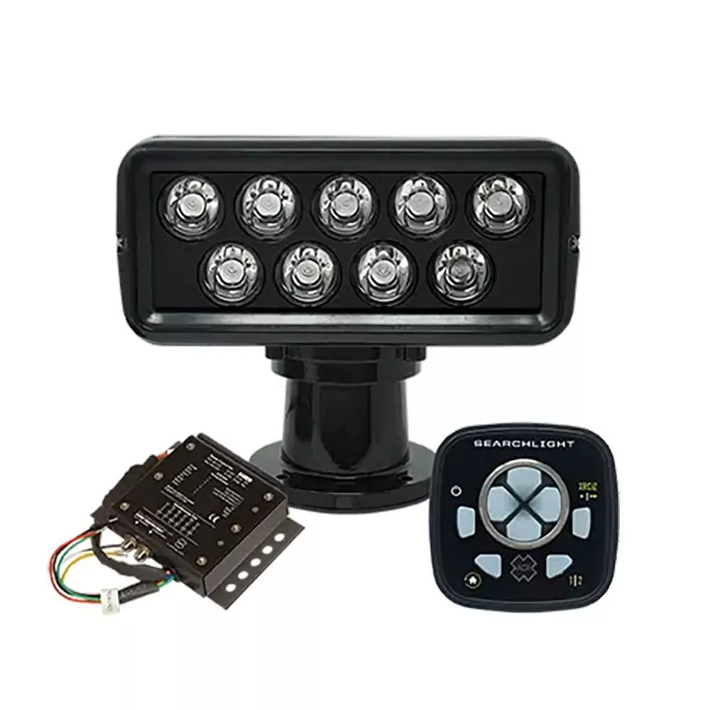 ACR Electronics RCL-100 LED Black Searchlight Kit with URP-103 Point Pad and URC-104 Master Controller - 1979