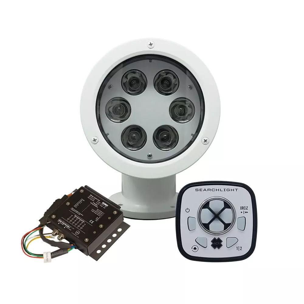 ACR Electronics RCL-50 LED White Marine Searchlight with URP-103 Point Pad and URC-104 Master Controller – 1982