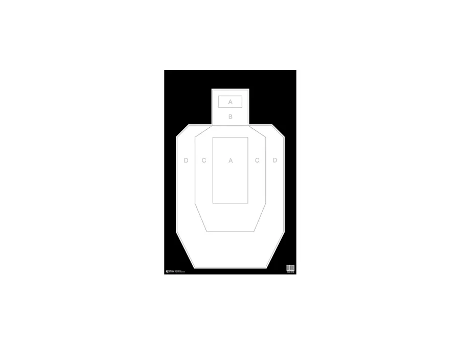 Action Target IPSC/USPSA Silhouette Paper Target, 100
