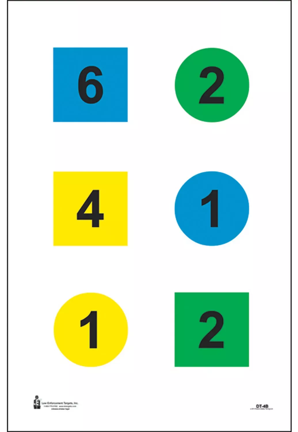 Action Target raining Discretionary Command Circle/Square Paper 23" x 35" Multi-Color 100 Per Box