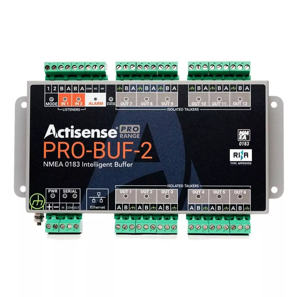 Actisense PRO-BUF-2 NMEA 0183 Buffer with 2 Opto-Isolated Inputs and 12 ISO-Drive Outputs – PRO-BUF-2