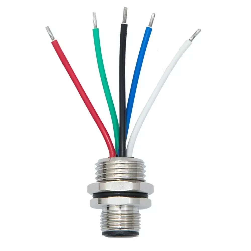 Actisense Rear Panel Mount NMEA 2000 Wired Micro 5-Pin Male Connector - A2K-PMW-M