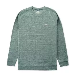 AFTCO Men's Coastal Layer Crew - Dark Sea Heather - M