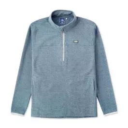 AFTCO Men's Sentinel Fleece 1/4 Zip Pullover - Bering Sea Heather - M