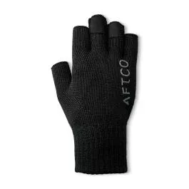 AFTCO Warm Wool Fingerless Glove - Black - L/XL