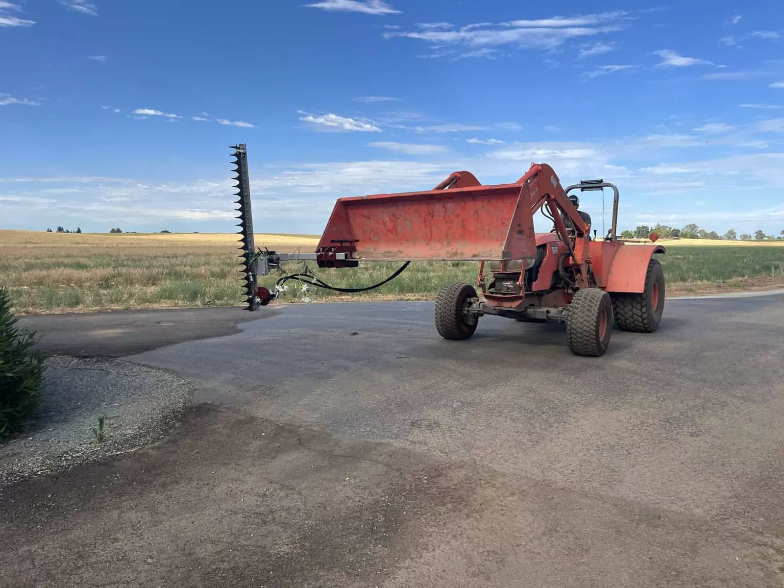 Agrishield Pro-Cut Hydraulically Driven Sickle Bar | Quick Attach Mount | Cut Length 48″, 66″ & 90″ | 3-11+ GPM | For Skid Steers, Tractors, Loaders & Excavators