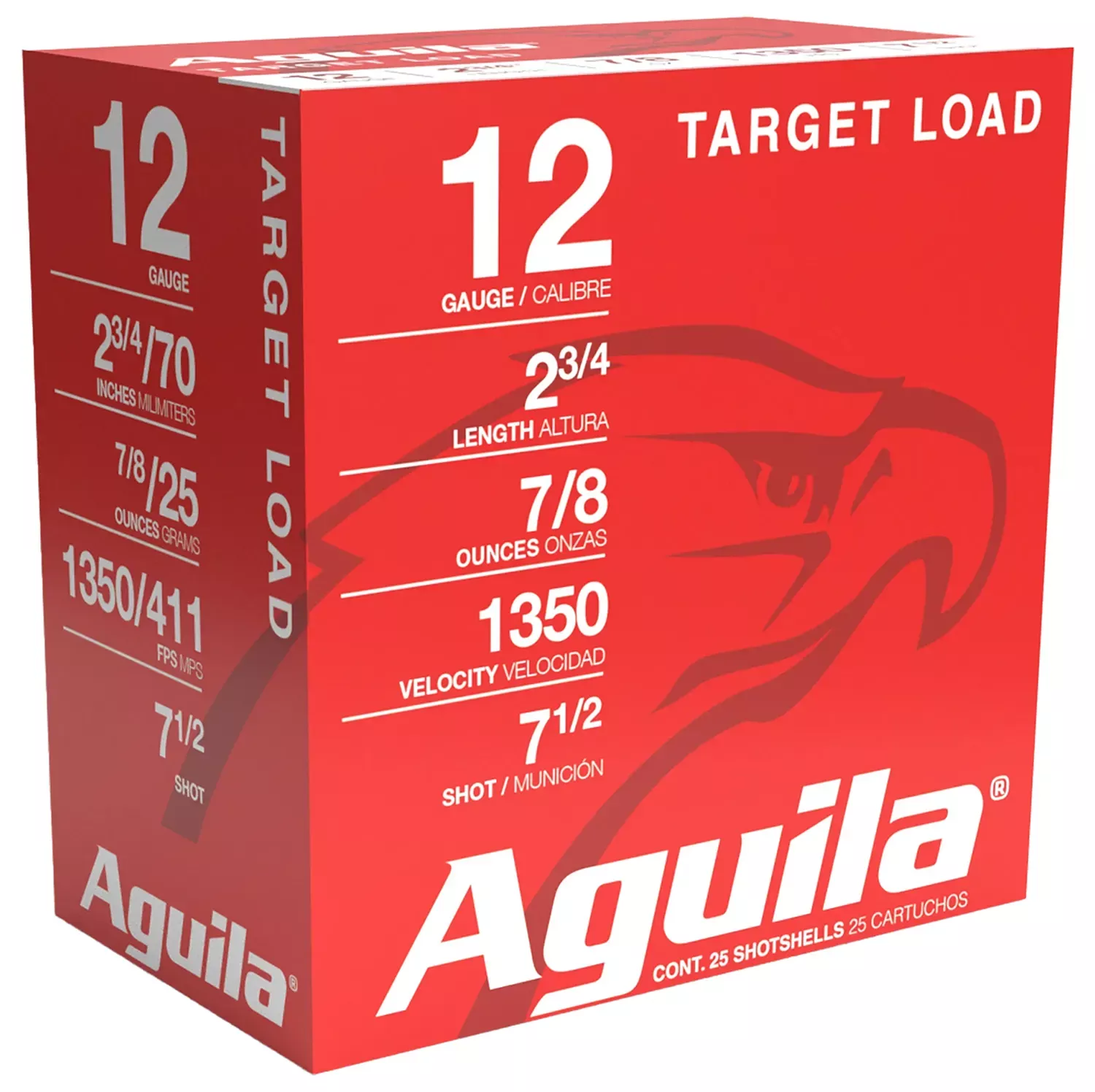 Aguila Target Load Competition 12 Ga 2-3/4" 7/8 oz #7.5 Lead Shot 25 Shells Per Box