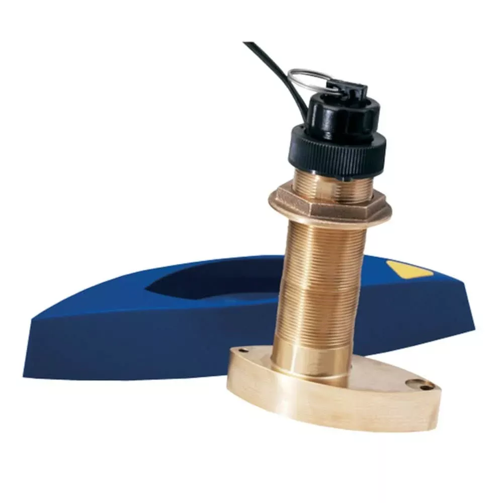 Airmar B744VL Long Stem Bronze Thru-Hull Depth, Speed & Temperature Transducer with Fairing – B744VL-8G