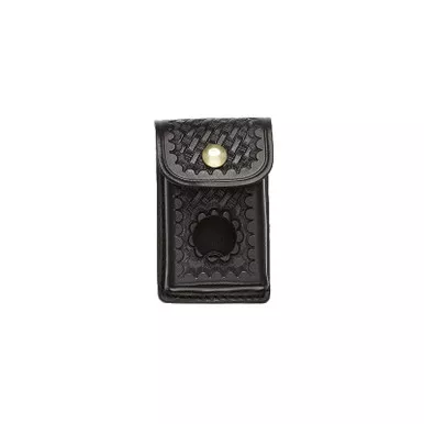 Aker Model 584 Body Alarm Case - Black - Basketweave - Brass Snap