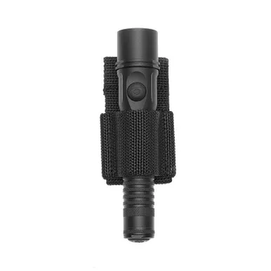 Aker Model 954 A-TAC Nylon Small Flashlight Holder, Black Ballistic Nylon