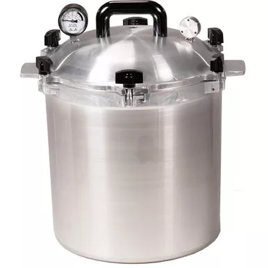 All American 925 Canner Pressure Cooker, 25 Quart Capacity, Silver