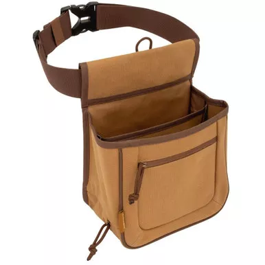 Allen Company 8332 Rival Double Compartment Shell Bag with Middle Divider, Brown
