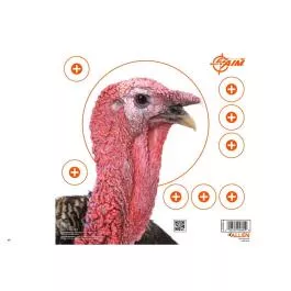 Allen EZ Aim Four Color Turkey Patterning Paper Target, 12″ Square, 6-Pack