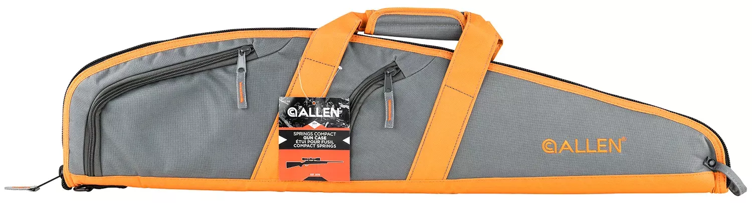 Allen Springs Compact Youth Rifle Case 32 Gray with Orange Trim