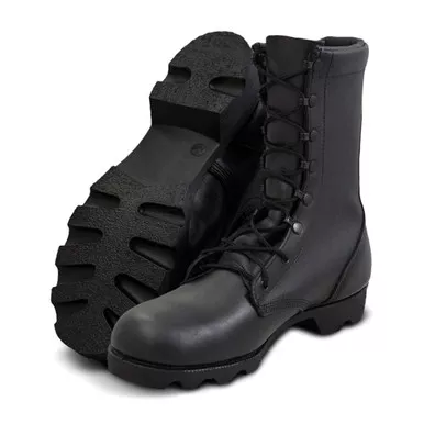 ALTAMA Mens Leather Combat 10in NBN Black Boots (515701)