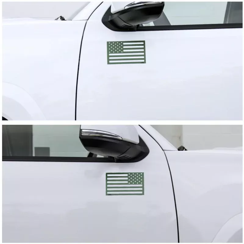 American Flag Magnets – Green|Small Set&Large Set|None&Thin Blue&Thin Green&Thin Red