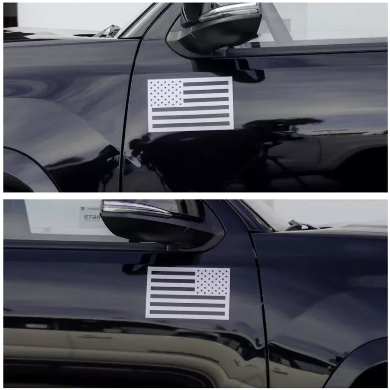 American Flag Magnets – Metallic Grey
