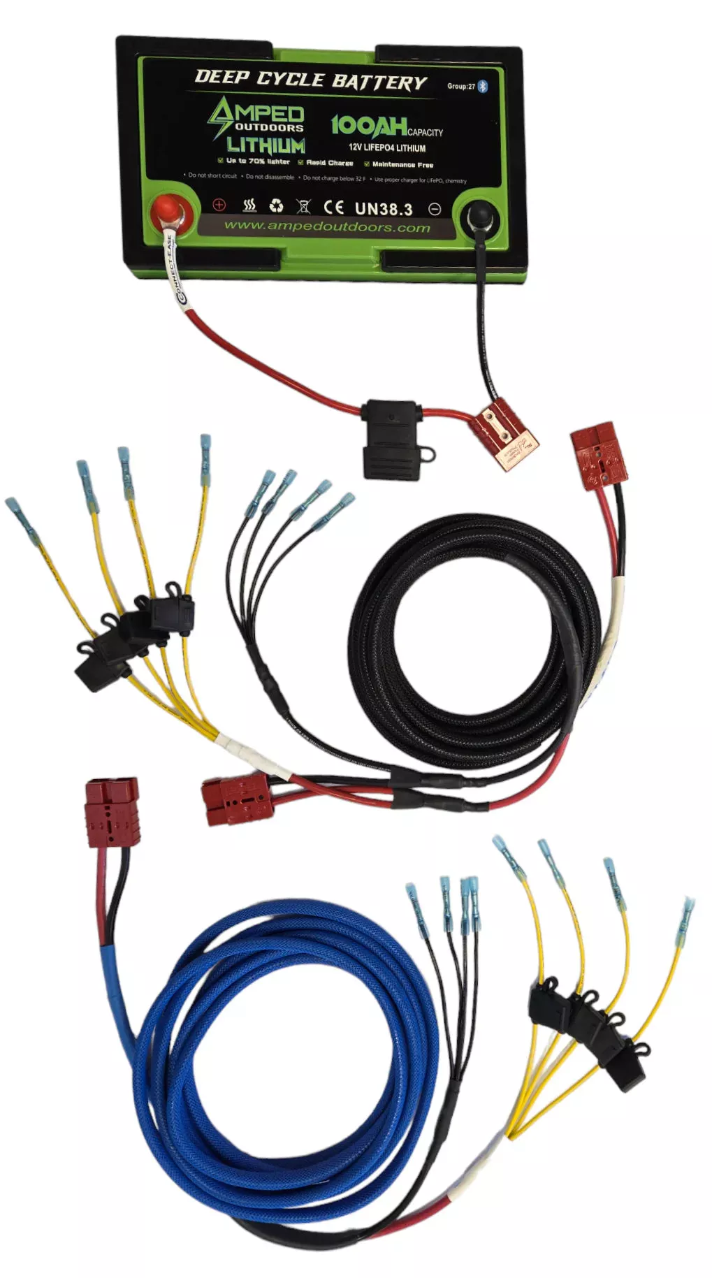 Amped Outdoors Connect Ease Graph Power Pro | 19′ Ft To 22′ Ft Boats | Console Boat Kit