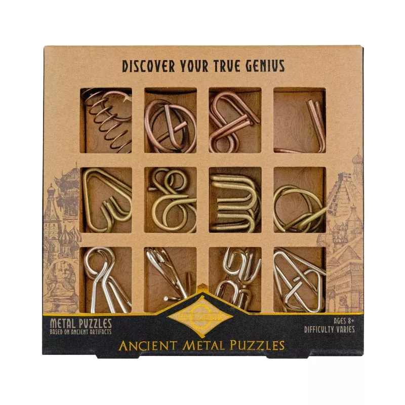 Ancient Metal Puzzle Set – 12 Pack
