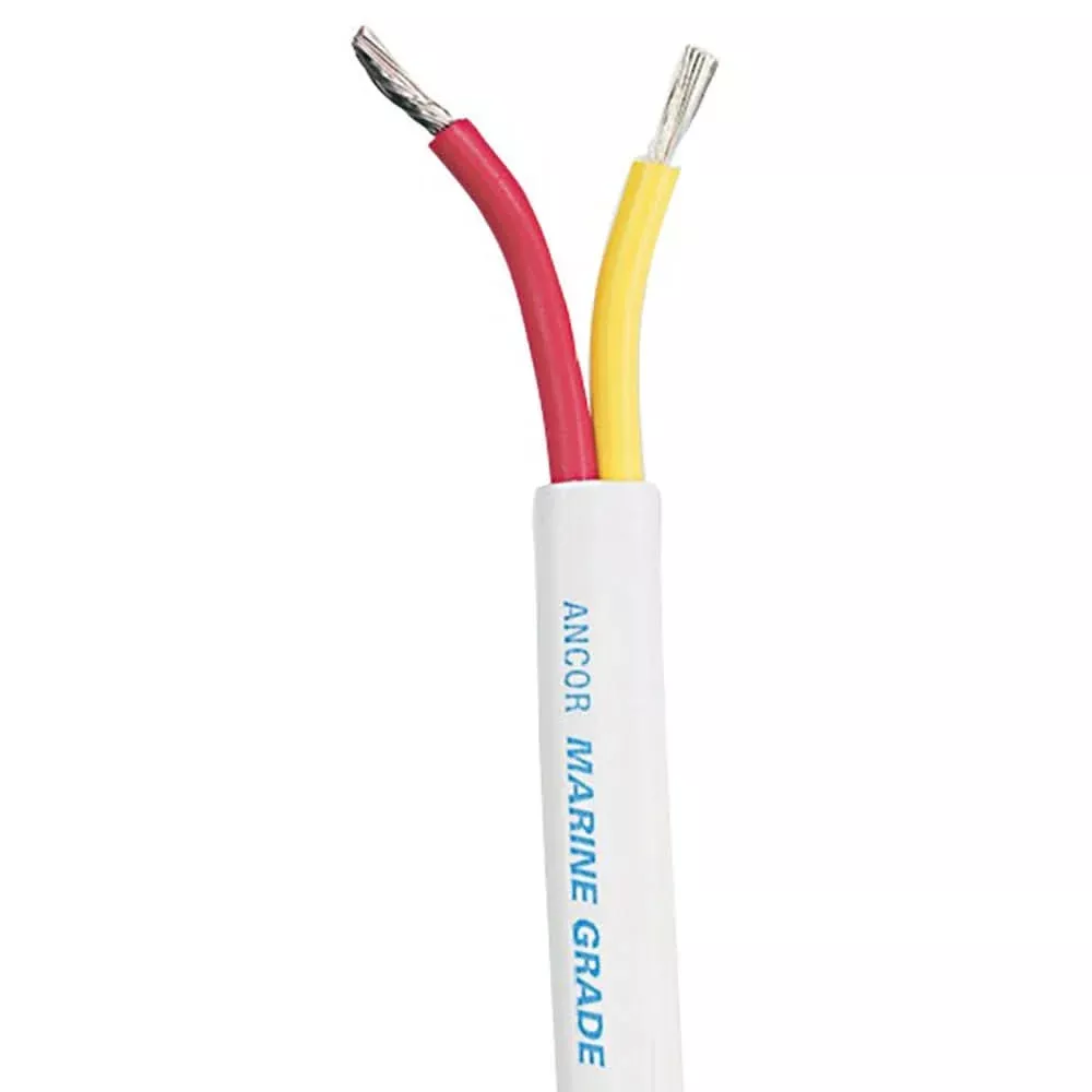 Ancor Safety Duplex Cable - 18/2 AWG - Red/Yellow - Flat - 500' - 124950