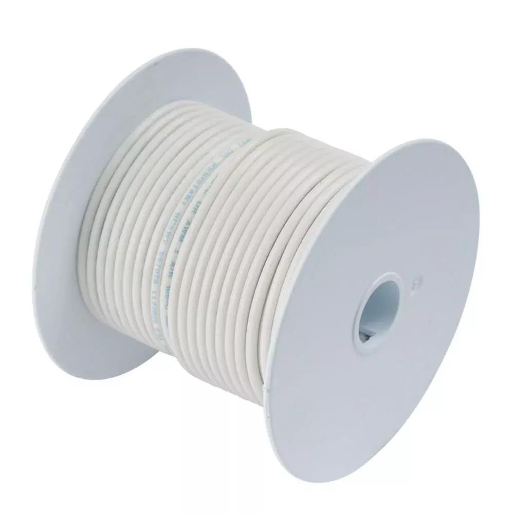 Ancor White 8 AWG Tinned Copper Wire - 50' - 111705