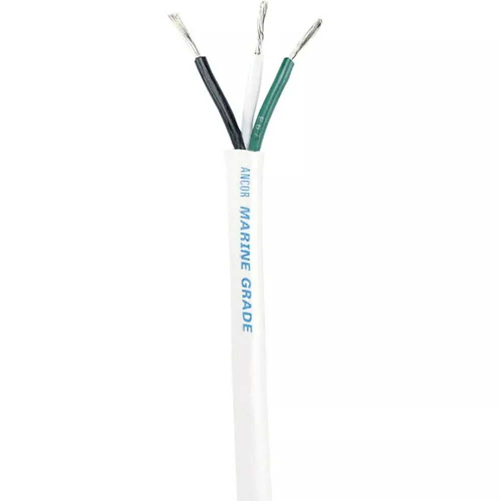 Ancor White Triplex Cable – 14/3 – Sold by the Foot