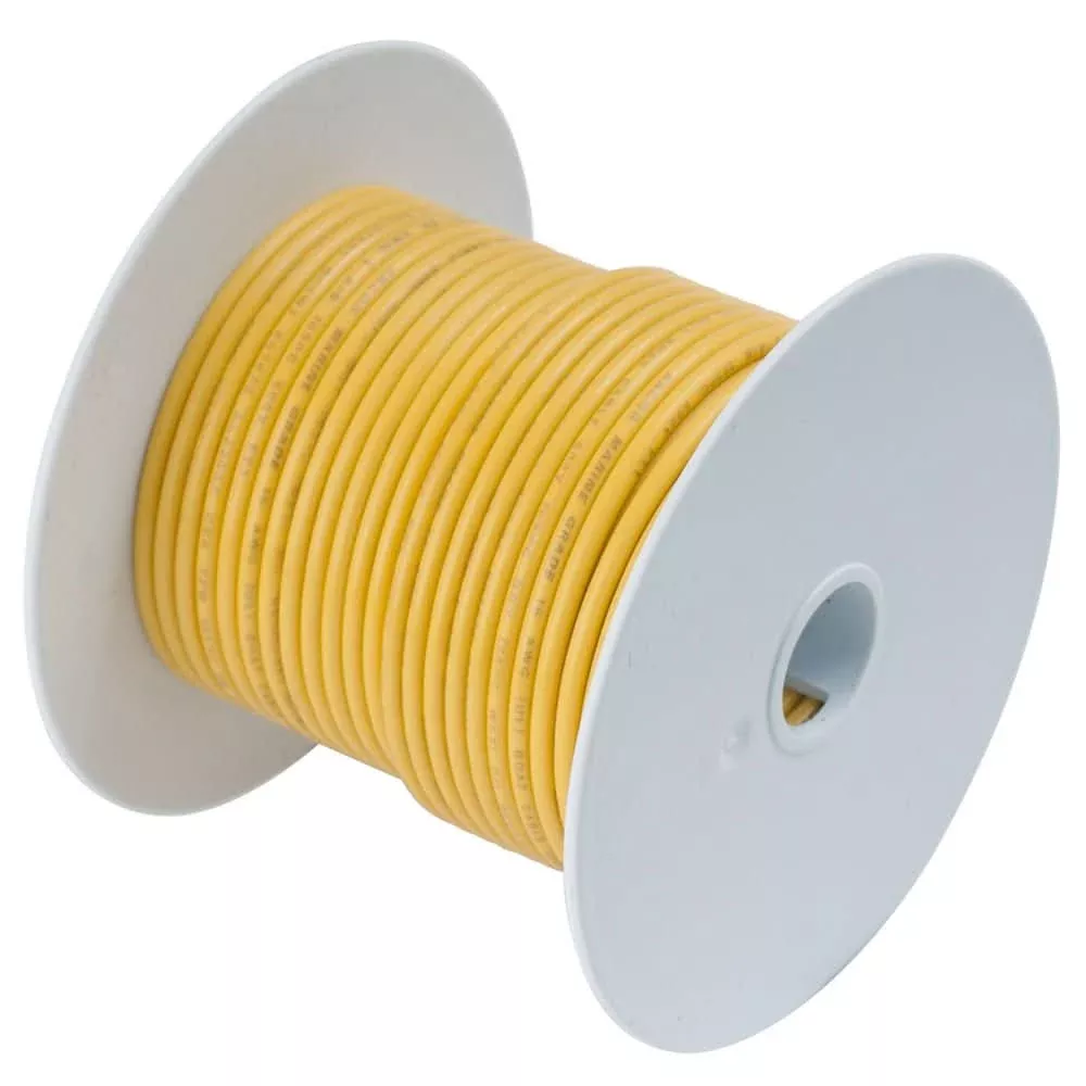 Ancor Yellow 18 AWG Tinned Copper Wire - 500' - 101050