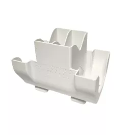 Angling Industries Double Combo Rack with Track Mount - White