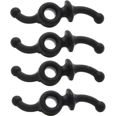 Apex Gear DoubleDown Bow String Silencer Black Pack of 4, AG460B