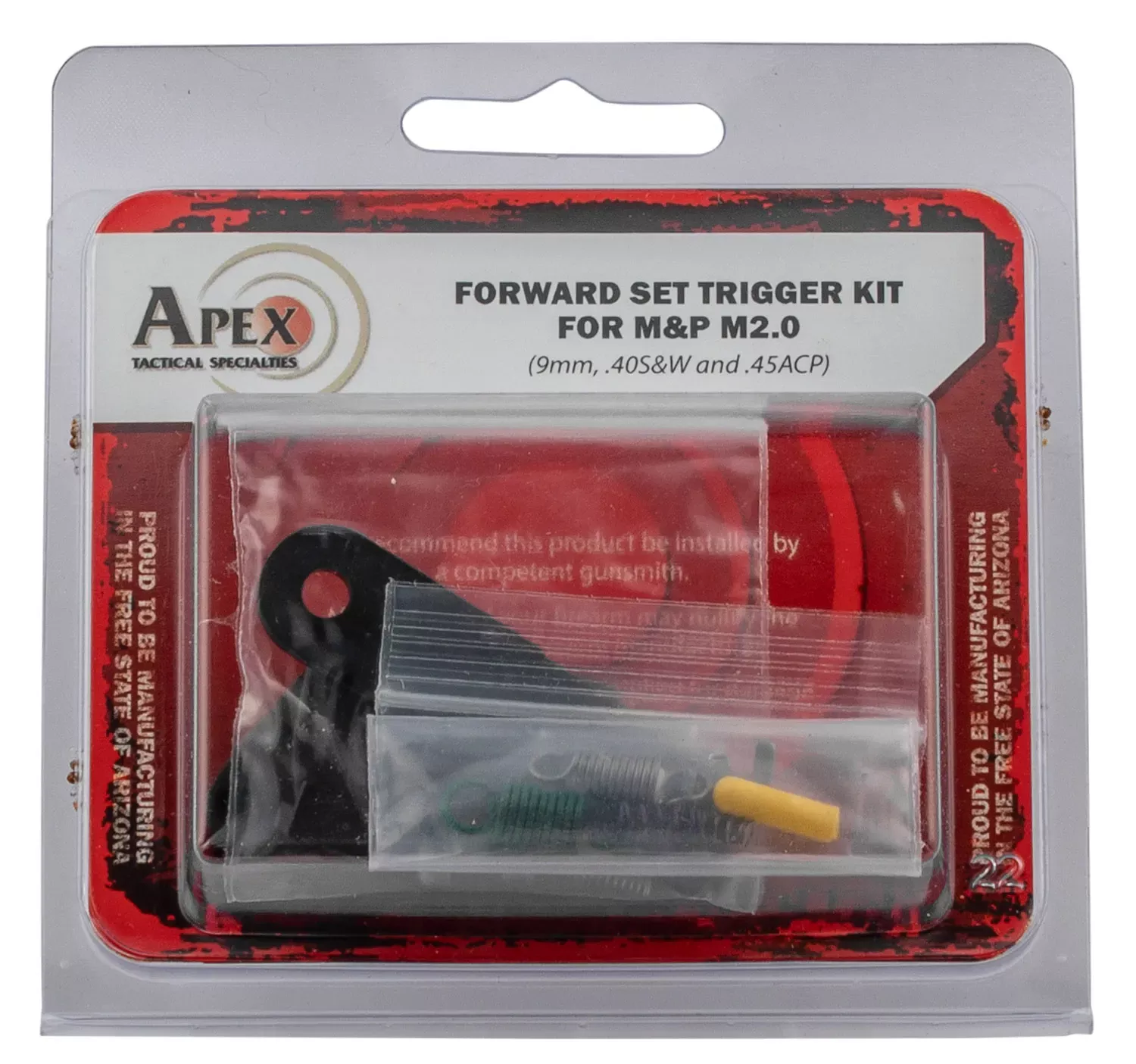 Apex Tactical ]Curved Forward Set Trigger Kit Curved Trigger with 3-4 lbs Draw Weight for S&W M&P 2.0 Right