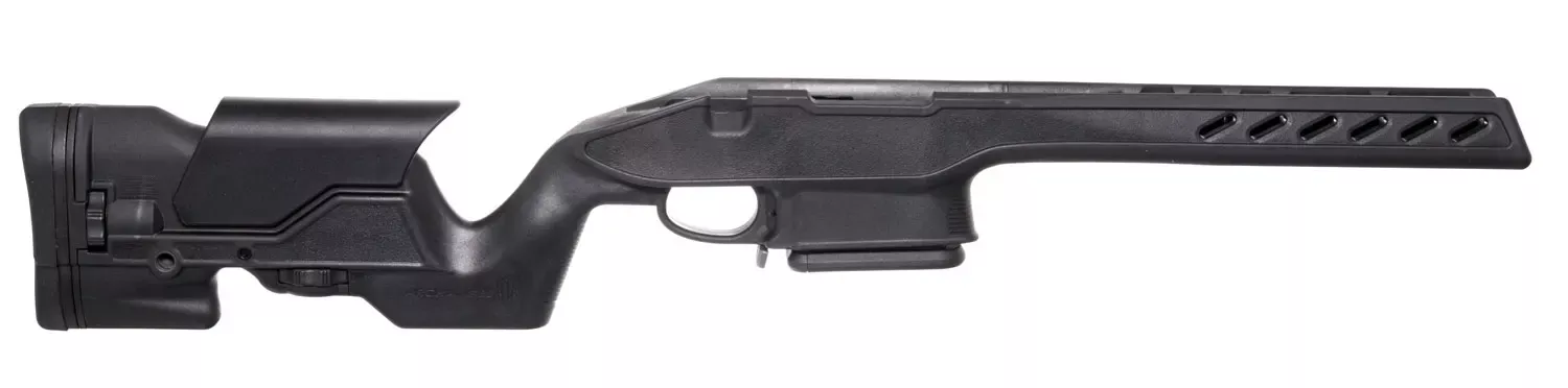 Archangel Precision Elite StockBlack Synthetic Fixed with Adjustable Cheek Riser for Savage 10/11 Short Action