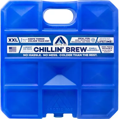 Arctic Ice 1261 Chillin' Brew Reusable Ice Pack, 10 lbs, Blue