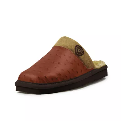 ARIAT Men's Silversmith Ostrich Square Toe Exotic Slippers (AR4423)