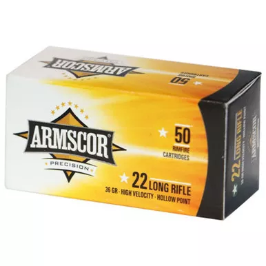 Armscor Precision .22LR 36 Grain High Velocity Hollow Point 50 Rounds