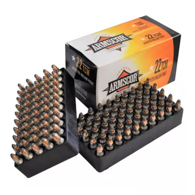 Armscor Precision 22TCM 40GR JHP 100 Rounds