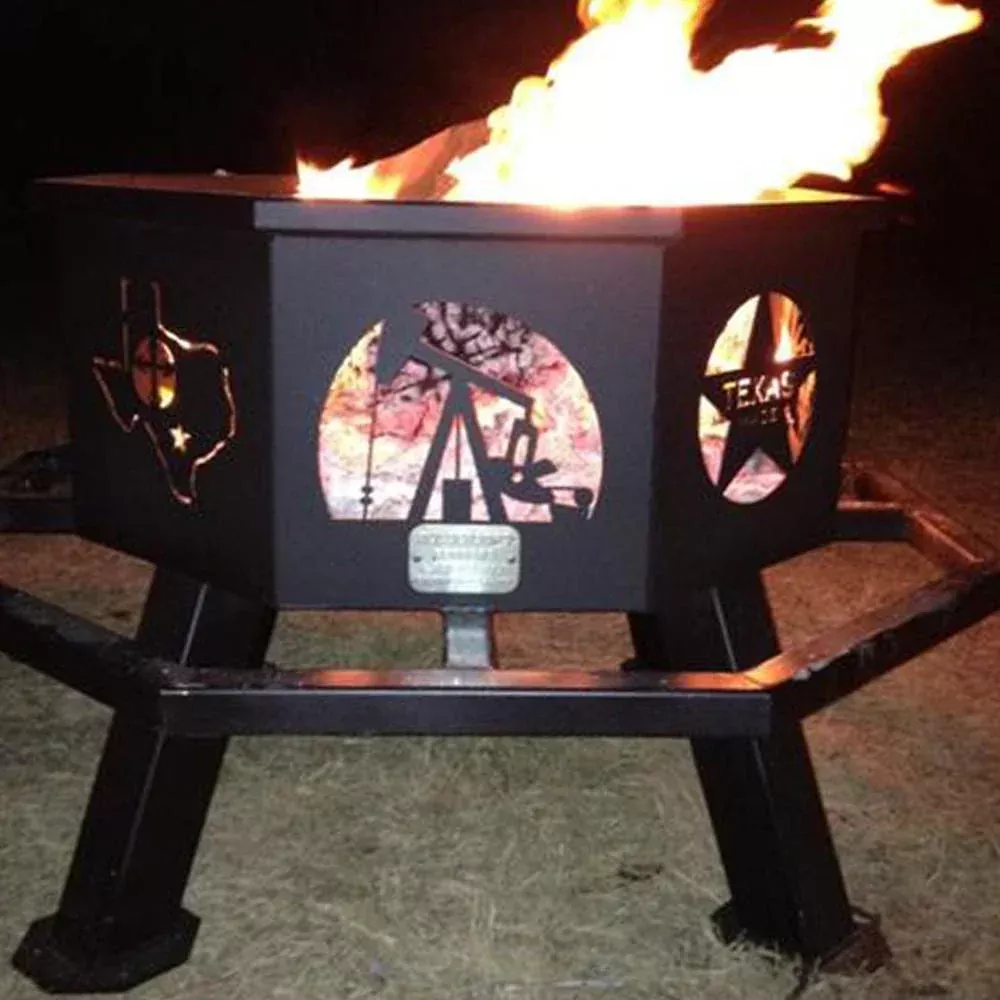 ASF 28-Inch Tea Fire Pit | Model 28TTFP | 28″ Wide | For Outdoor Grilling & Warming