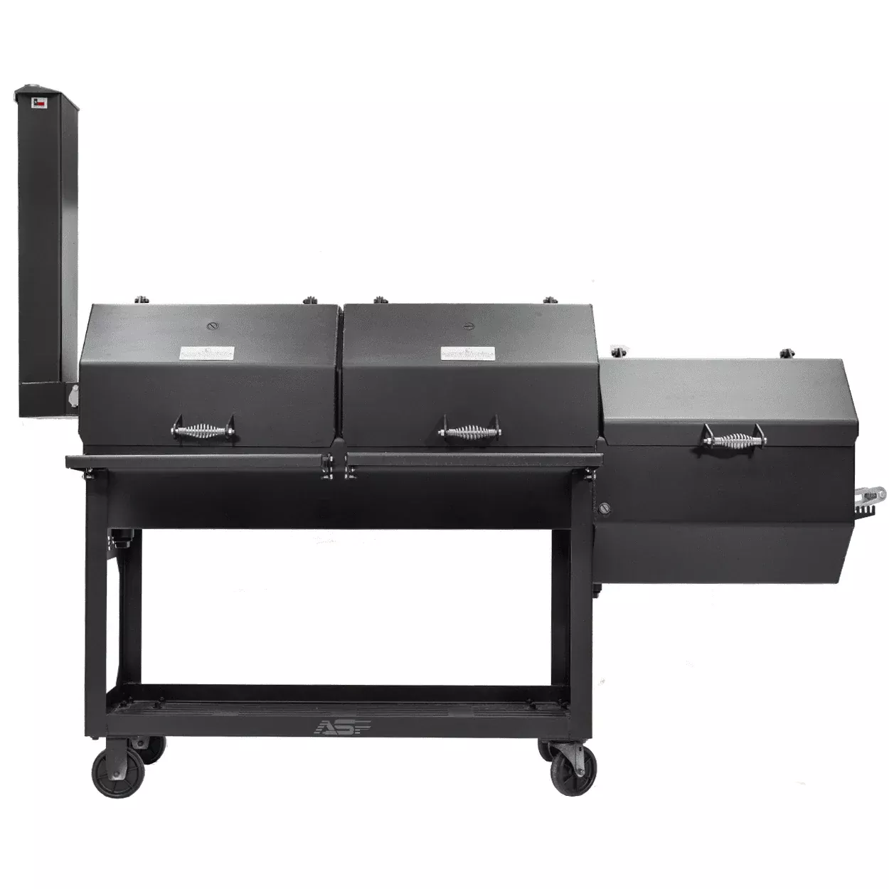 ASF 48×20 BBQ Pit w/ Firebox | Double Cooking Chambers | 1,512 sq. in. Cooking Space