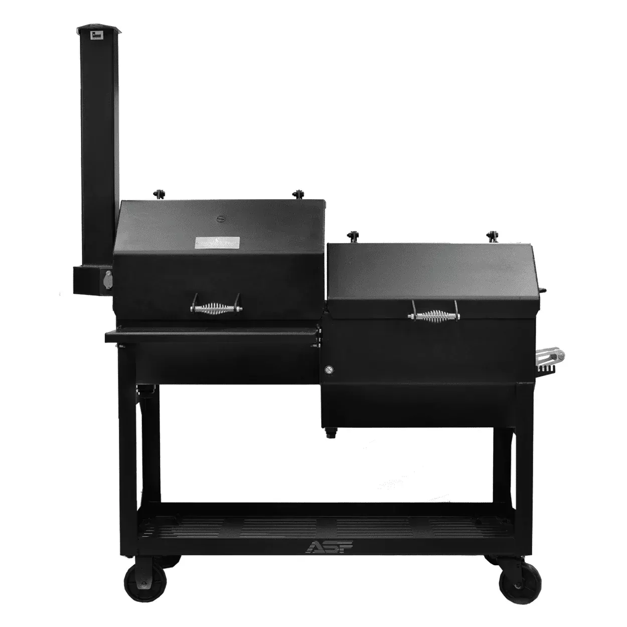 ASF Single Chamber BBQ Pit w/ Firebox | Heavy-Duty 3/16 Steel | Compact & Efficient Design