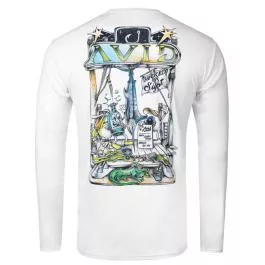 AVID Gear Men's AVIDry Cosmic Docktales LS Shirt - White - S