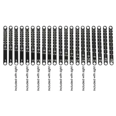 Axcel ACXP-MST35-36 Achieve XP Metal Sight Tape Scale, #35 and #36, Black