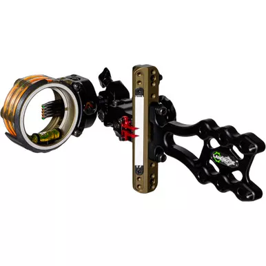 Axcel ALND-N519-4TB LANDSLYDE Slider Tactical Bowhunting Sight AccuStat II Micro, 5 Pin, .019, Black