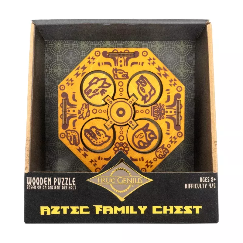 Aztec Family Chest – Wooden Puzzle Box