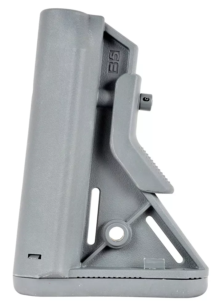 B5 Systems Bravo StockWolf Gray Synthetic for AR-15, M4 with Mil-Spec Receiver Extension (Tube Not Included)