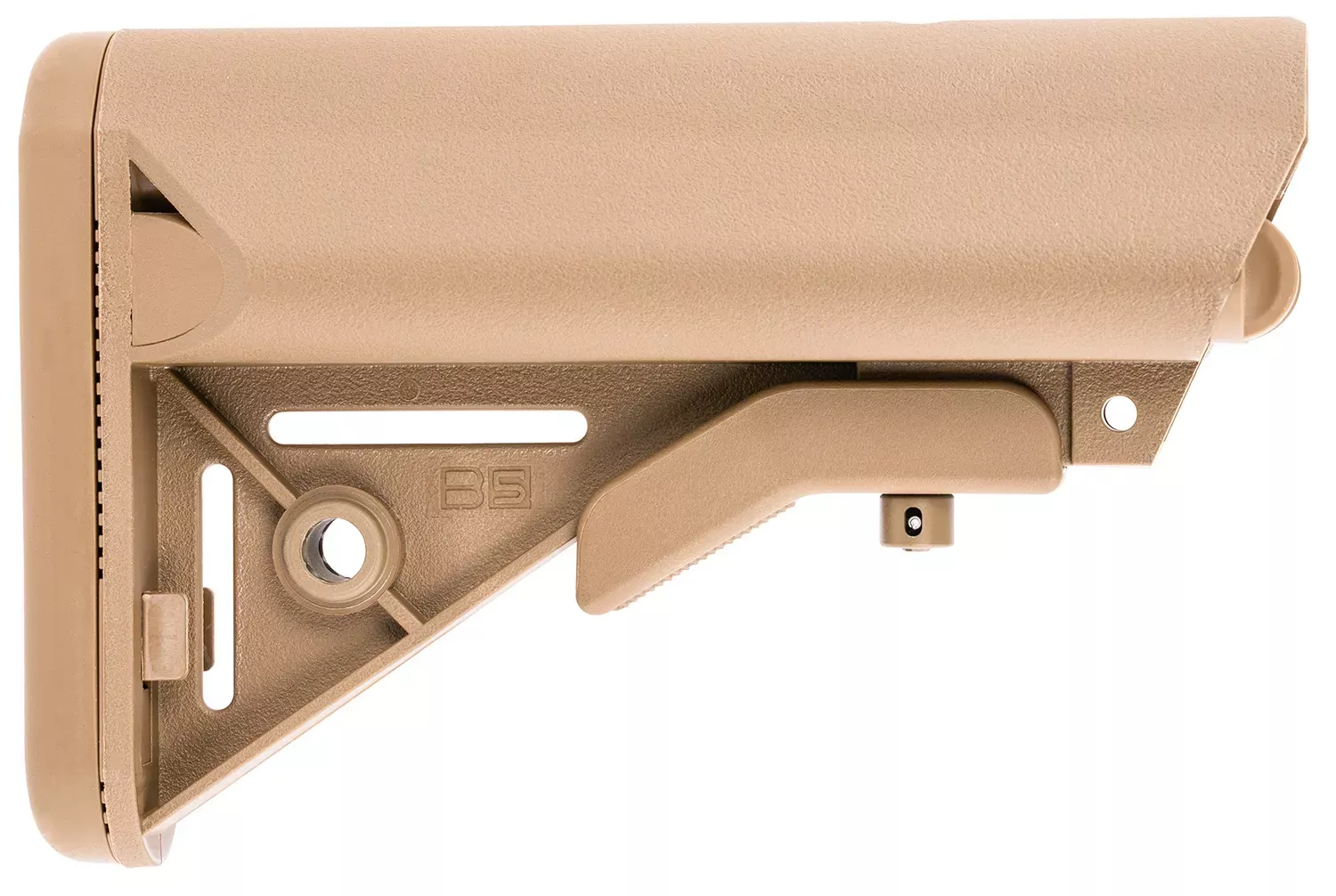 B5 Systems Enhanced SOPMOD StockFlat Dark Earth Synthetic for AR-15, M4 with Mil-Spec Receiver Extension (Tube Not Included)