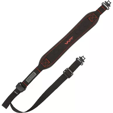 Baktrak 8375 Vapor Rifle Sling with Swivels, Black and Orange
