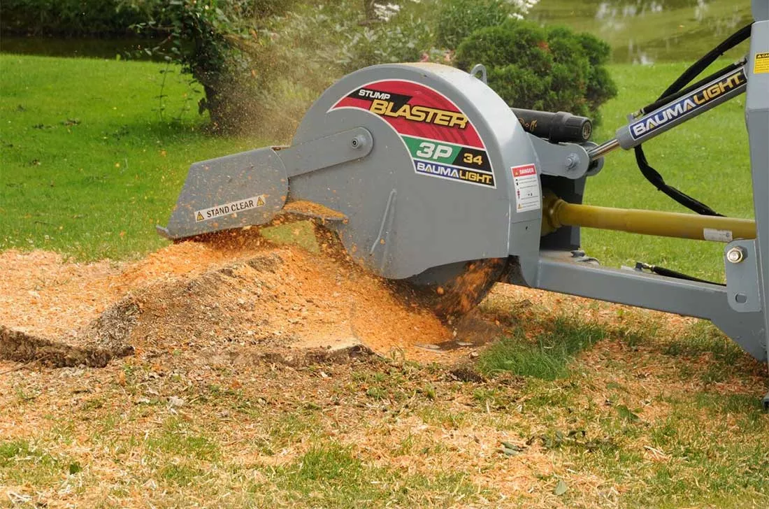 Baumalight 3-Point Hitch Stump Grinder | Model 3P34 | Rotor Size 34″ | 50 – 80 HP | For Tractors