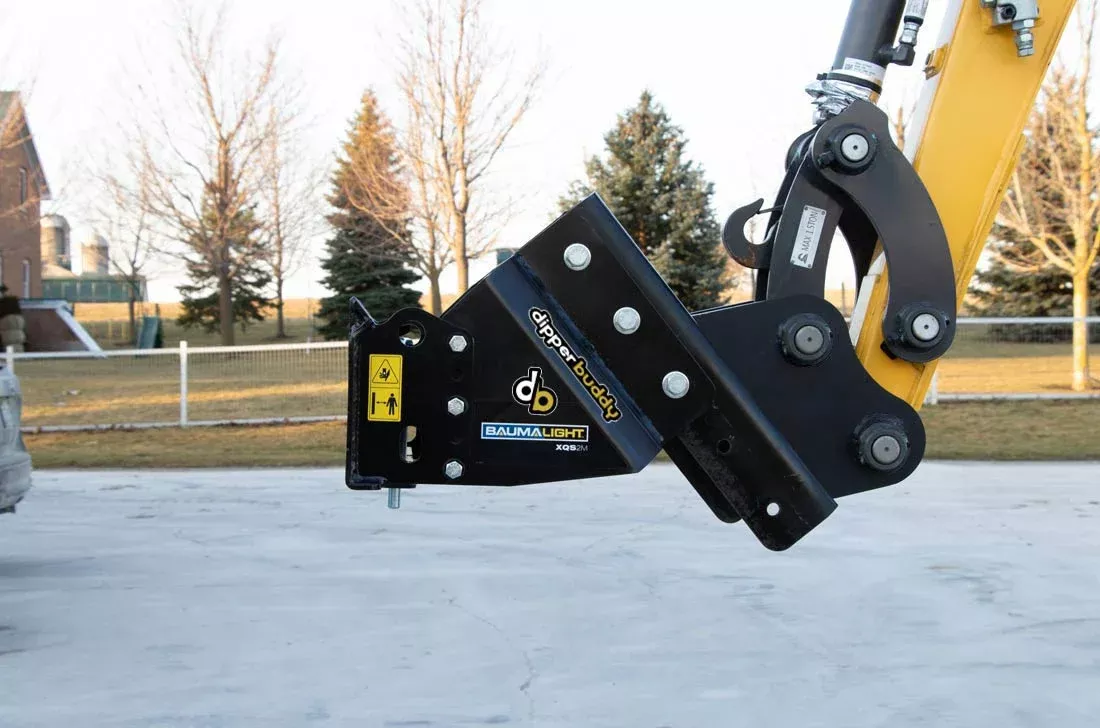 Baumalight Cheater Adaptor | Model XQS2M | Standard Width | Universal Mini SS | Machine Size Up to 9 Ton | For Mini Excavators