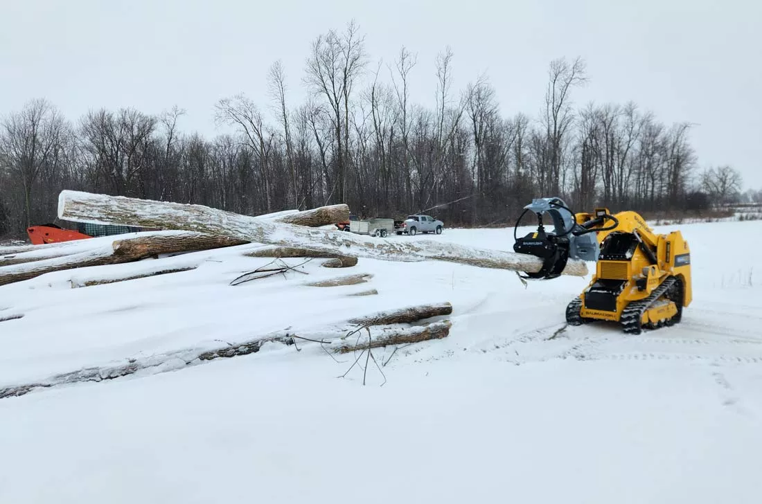 Baumalight Log Grapple | Model LMH-316G | Grapple Opening 39.65″ | 5 – 20 GPM | For Mini Skid Steers
